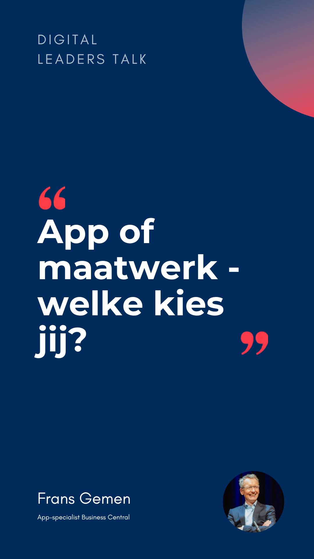 App Of Maatwerk